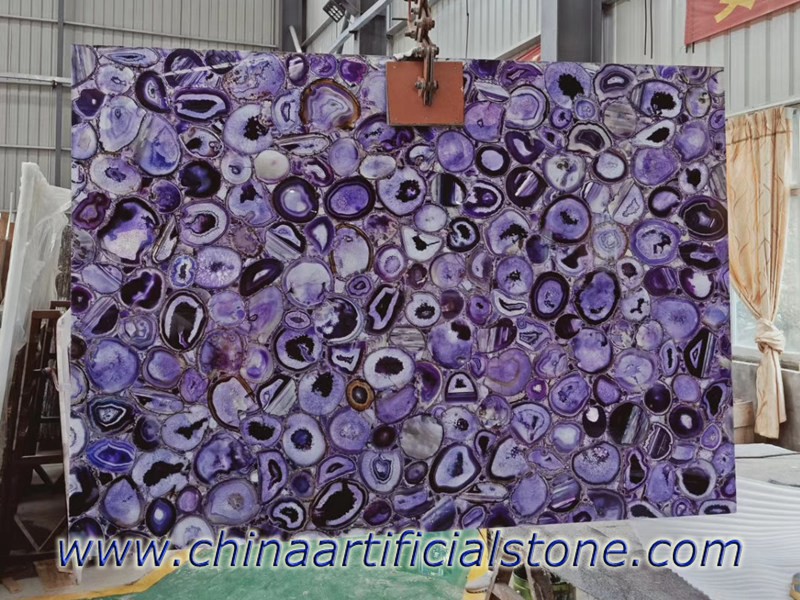 Purple Agate Translucent Stone
