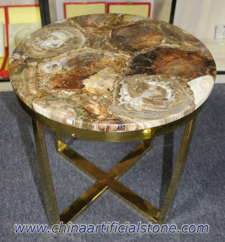 Petrified Wood side table