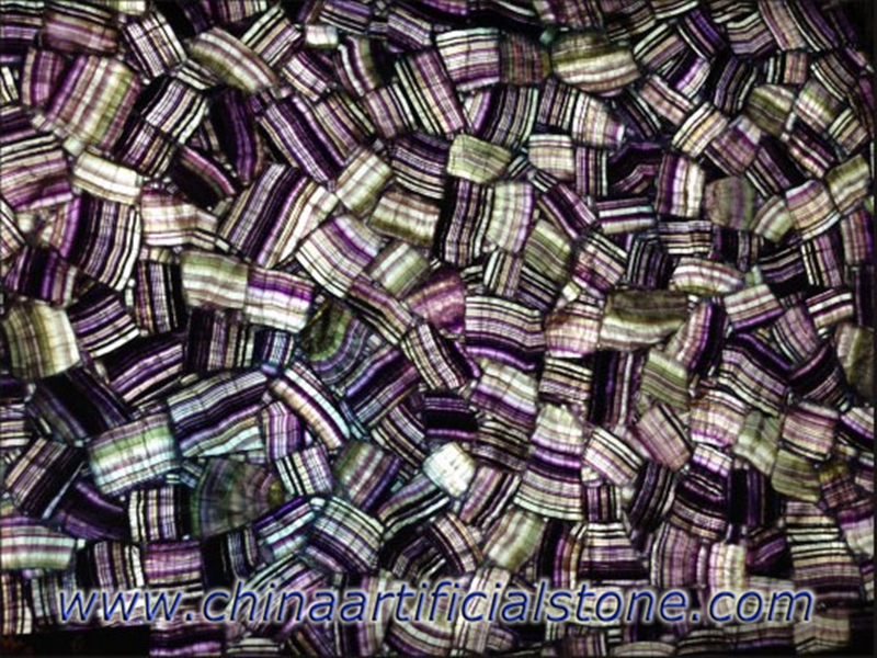 Purple Fluorite Backlit wall tiles