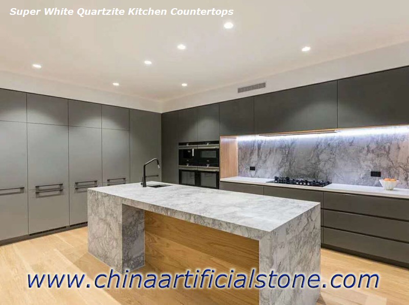 Super White Quartzite Granite Marble Dolomite Countertops