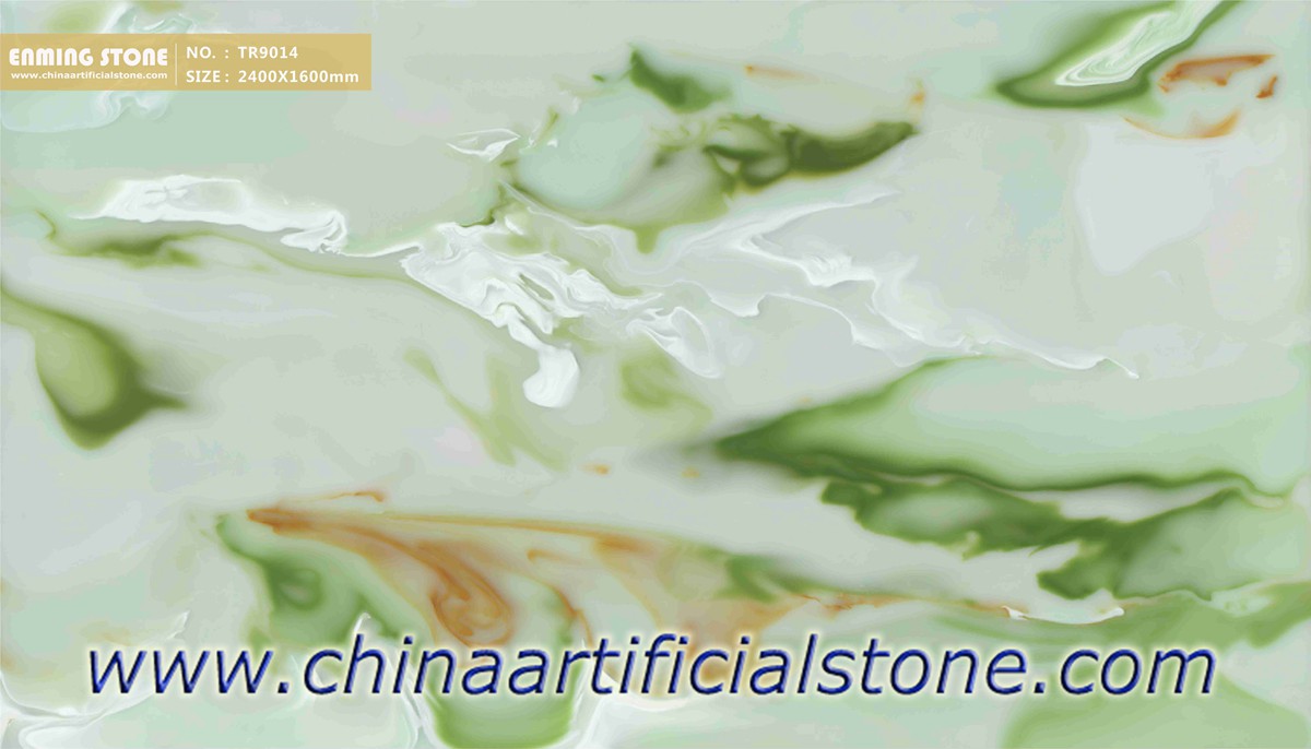 Green Artificial Onyx Backlit Wall Stone Panels