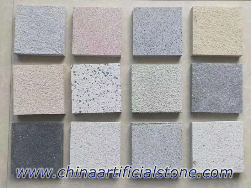 Antislip Precast Cement Terrazzo Paver Tiles Bushhammered 