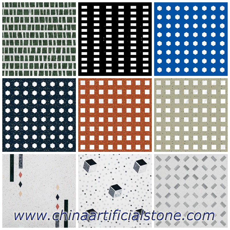 China handmade terrazzo mosaics tiles