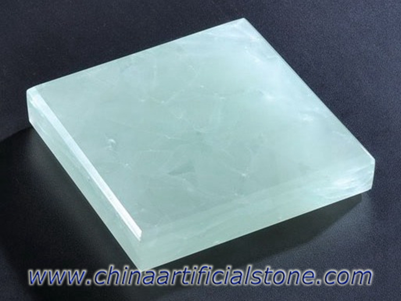 الجليد الأخضر اليشم glass2 ألواح الحجر الزجاج المعاد تدويرها 
