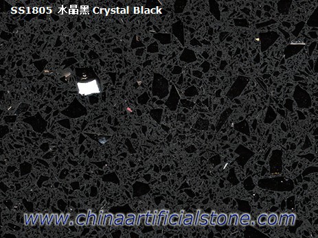الحجر الليلي النجمي الذي يبرز ألواح الكوارتز السوداء 